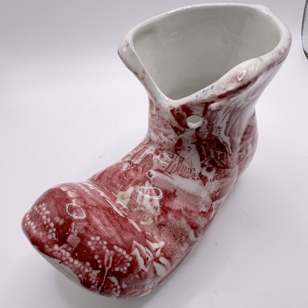 😎LAST CHANCE! $5/OR OFFERS CONSIDERED!💋 James Kent Staffordshire Porcelain Boot